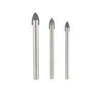 Forets sablés pour verre et carrelage - AGT PROFESSIONAL - Pack de 3 forets - 5/6/8 mm