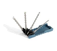 Forets spiralés - MAKITA - Jeu de 4 pièces 6 mm, 8 mm, 10 mm, 12 mm - Longueur totale 160 mm - SDS-Plus