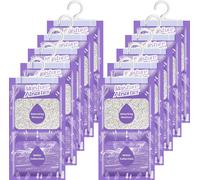 Forever 10er 230g Déshumidificateur de penderie,Parfum de lavande Déshumidificateur Suspension armoire, Libérez-vous de l'humidité pour cave, chambre à coucher,