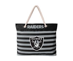 Forever Collectibles NFL Nautique à Rayures de Plage Piscine Sac fourre-Tout, Oakland Raiders