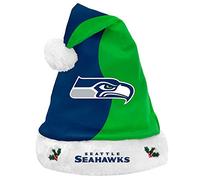 Forever Collectibles Seattle Seahawks 2017 NFL Basic Logo Plush Christmas Santa Hat Chapeau