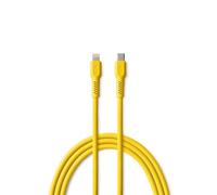 FOREVER Colorum Câble USB C vers Lightning 2,4A Jaune - 1,8m pour Charge et Synchronisation de Données - Compatible avec Appareils Port Lightning