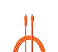 FOREVER Colorum Cable USB C vers Lightning 2,4A Orange - 1,8m pour Charge et Synchronisation de Données avec Port Lightning