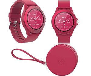 Forever Colorum CW-300 Montre connectée étanche IP68 avec podomètre, Moniteur de Sommeil, Compteur de Calories, Longue durée de Vie de la Batterie, Montre de Sport Android/iOS pour Homme et Femme,