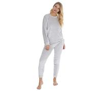 Forever Dreaming Ensemble Pyjama Hiver en Polaire pour Femme - Gris - L