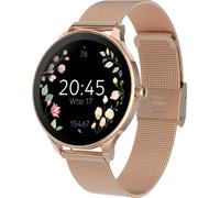 Forever, élégante smartwatch pour femme avec bracelet en acier inoxydable, or rose