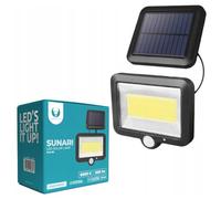 FOREVER FLS-06 Lampe solaire d'extérieur à LED avec capteur de mouvement PIR et capteur crépusculaire/panneau solaire à montage indépendant/trois modes d'éclairage