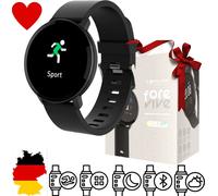 Fitband - Montre connectée Tracker d'activités fitness & fréquence cardiaque Discrète et Légère, Batterie Longue durée - Waterproof IP67 - Noire