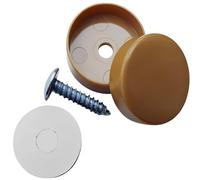 Forever Glides Lot de 20 patins de protection de sol en bois de 2,5 cm pour tables et chaises d'intérieur ou d'extérieur - Chêne naturel