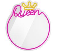 Forever Light LED Décoration lumineuse néon avec miroir Art mural Décoration murale Queen