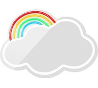 Forever Light LED Lumière néon décorative avec miroir Art mural Décoration murale Cloud