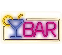 Forever Light Neon PLEXI LED BAR multicolore Enseigne Publicité Bar, pub, lampe avec variateur d'intensité