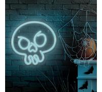 Forever Light Néon PLEXI LED Tête de mort GRAFFITI turquoise Veilleuses FPNE15