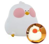 FOREVER Light Veilleuse Enfant Poule Affamée - LED Multicolore, Silicone Souple, 4 Niveaux de Luminosité - Rechargeable USB-C, Portable, Lampe de Chevet Tactile