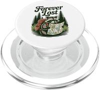 Forever Lost Funny Hiking Raccoon Outdoor Randonneur PopSockets PopGrip pour MagSafe