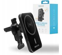 Forever MACH-100 Support de téléphone Portable pour Grille d'aération avec Chargeur à Induction 15 W Compatible avec iPhone Samsung Huawei Xiaomi