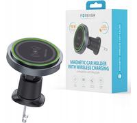 Forever MACH-200 support magnétique pour voiture avec recharge sans fil noir 15W