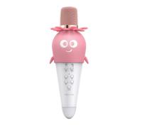 Forever Microphone karaoké avec haut-parleur Bluetooth pour enfants et adultes Rose