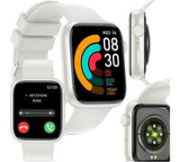 Forever Montre Connectée Igo Watch 3 Blanche ¿ Montre Connectée Femme Et Homme 1,83"" - Montre Sport Avec Podometre Et Suivi Du Sommeil - Smartwatch Android Et Ios - Montre Connectee Étanche Ip67