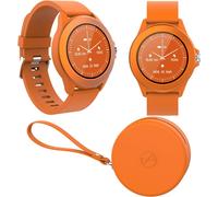 Forever Montre Connectée Ronde Colorum Cw-300 - Montre Sport Homme Femme Avec Podometre - Smartwatch Etanche Ip68 - Montre Connectée Grande Autonomie - Montre Connectée Android Ios - Violet