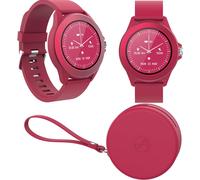 Forever Montre Connectée Ronde Colorum Cw-300 - Montre Sport Homme Femme Avec Podometre - Smartwatch Etanche Ip68 - Montre Connectée Grande Autonomie - Montre Connectée Android Ios - Violet