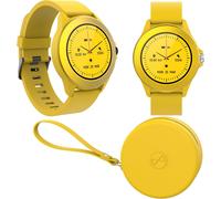 Forever Montre Connectée Ronde Colorum Cw-300 - Montre Sport Homme Femme Avec Podometre - Smartwatch Etanche Ip68 - Montre Connectée Grande Autonomie - Montre Connectée Android Ios - Violet