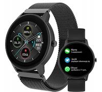 FOREVER Montre Smartwatch Bracelet de Sport SB-325 Bluetooth, contrôle de la Musique, podomètre, etc. IP67, Montre de Fitness, pulsomètre Slim (Noir)