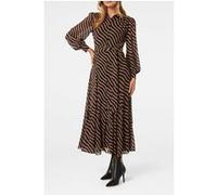 Forever New Fiona Godet Shirt Midi Dress Print Option 1 Taille: 4 | Robes Chemises Outlet | Femme