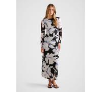 Forever New Forever New Black Amaya Long Sleeved Mesh Midi Dress Black EU 38 (UK 10)