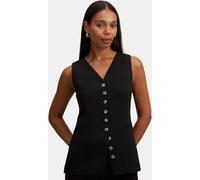 Forever New Forever New Black Ayla Contrast Waistcoat