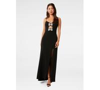 Forever New Forever New Black Brynn Strappy Bow Maxi Dress Black 6