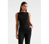 Forever New Forever New Black Cleo Hardware Detail Cowl Neck Top