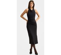 Forever New Forever New Black Daphne Halter Neck Column Midi Dress Black EU 42 (UK 14)