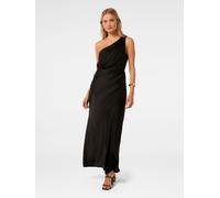 Forever New Forever New Black Emily One Shoulder Satin Maxi Dress Black 8