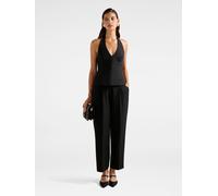 Forever New Forever New Black Felicity Barrel Leg Trousers