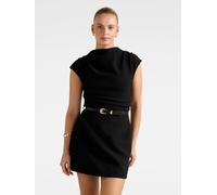 Forever New Forever New Black Natalie 2-In-1 Mini Dress Black 36