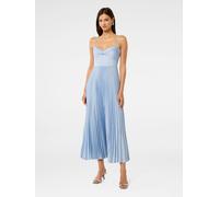 Forever New Forever New Blue Chloe Pleated Midi Dress Blue EU 42 (UK 14)