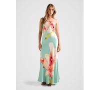 Forever New Forever New Blue Estelle Satin Strapless Maxi Dress Blue EU 40 (UK 12)
