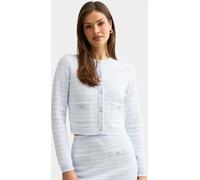 Forever New Forever New Blue Isla Check Knitted Cardigan