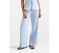 Forever New Forever New Blue Pure Linen Posey Wide Leg Trousers