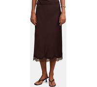 Forever New Forever New Brown Enola Lace Midi Skirt Brown EU 42 (UK 14)