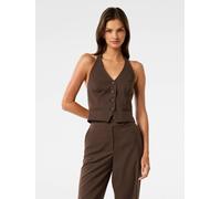 Forever New Forever New Brown Tyla Cropped Vest Top