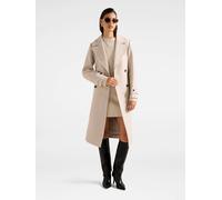 Forever New Forever New Cream Cara Double Breasted Wrap Coat