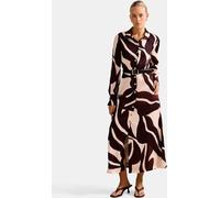 Forever New Forever New Cream Elliana Printed Satin Midi Dress Cream EU 42 (UK 14)