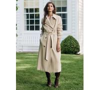 Forever New Forever New Cream Leanne Crepe Trench Coat