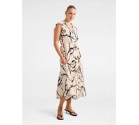 Forever New Forever New Cream Morgan Pleated Midi Dress Cream 38