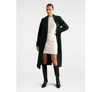 Forever New Forever New Green Cara Double Breasted Wrap Coat
