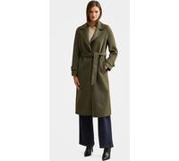 Forever New Forever New Green Natalie Felled Seam Coat