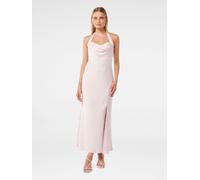Forever New Forever New Pink Alice Halter Neck Satin Maxi Dress Pink 12