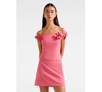 Forever New Forever New Pink Faye Applique Bardot Top